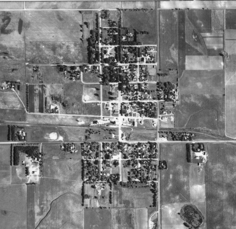 Aerial photo, Marietta Minnesota, 1955