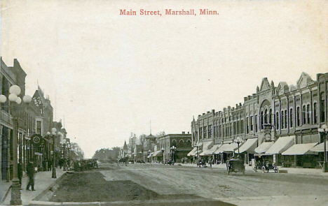 Main Street, Marshall Minnesota, 1914