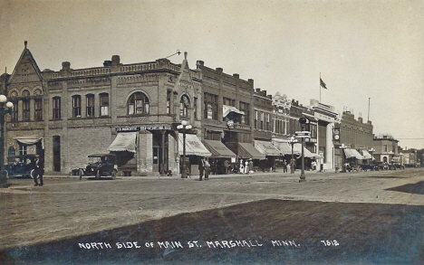 North side of Main Street, Marshall Minnesota, 1920's