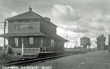 Northern Pacific Depot, McGregor Minnesota, 1910's