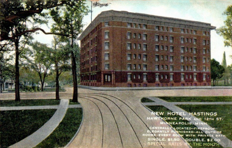 New Hotel Hastings, Minneapolis Minnesota, 1915