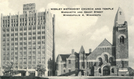 Wesley Methodist Church and Temple, Minneapolis Minnesota, 1948