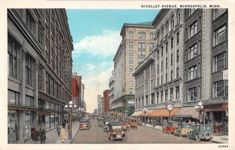 Nicollet Avenue, Minneapolis Minnesota, 1920's