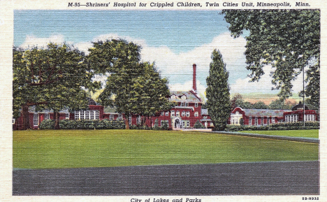 Shriners' Hospital for Crippled Children, Minneapolis Minnesota, 1942