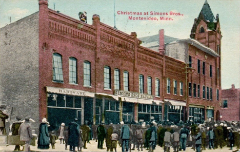 Christmas at Simon Brothers Bazaar, Montevideo Minnesota, 1914