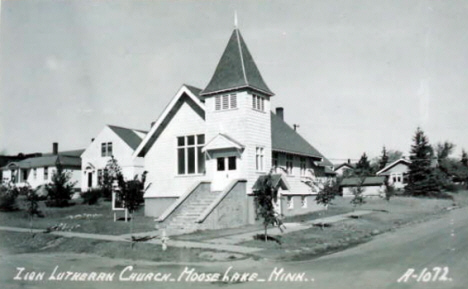 Zion Lutheran Church, Moose Lake Minnesota, 1960