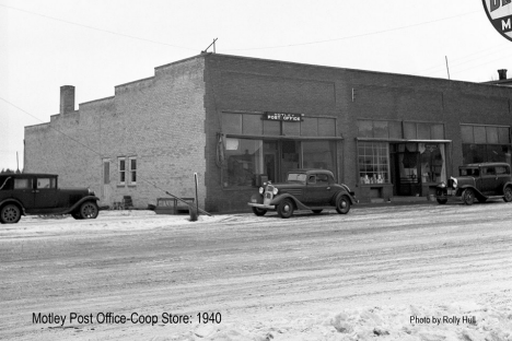 Post Office and Co-op Store, Motley Minnesota, 1940