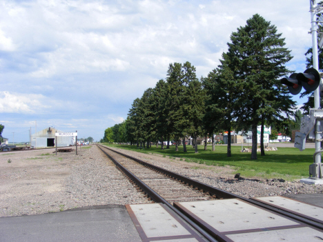 Railroad tracks, Murdock Minnesota, 2014