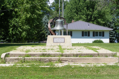 Bell from Nassau Pulic School, razed in 1984, Nassau Minnesota, 2014