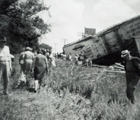 Train wreck, Odessa Minnesota, 1967