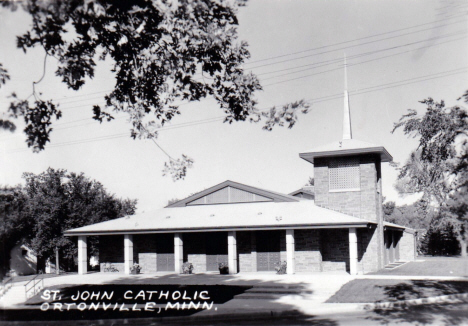 St. John Catholic Church, Ortonville Minnesota, 1950's