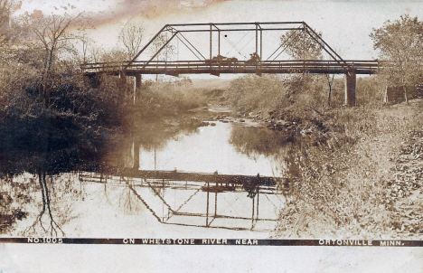 Bridge over Whetstone River, Ortonville Minnesota, 1909