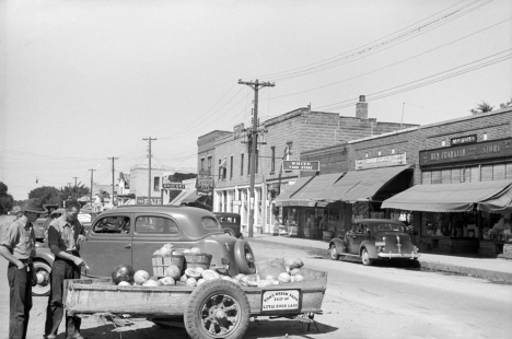 Main Street, Rice Minnesota, 1939