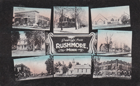 Greetings from Rushmore Minnesota, 1912