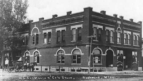 WC Constable and Co. Store, Rushmore Minnesota, 1908