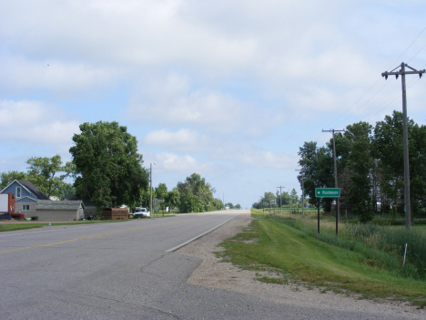Rushmore sign on County Highway 35, Rushmore Minnesota, 2014