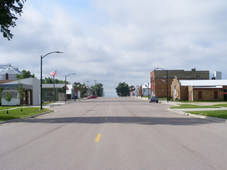 Street scene, Rushmore Minnesota, 2014