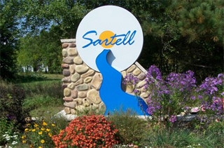 Welcome sign, Sartell Minnesota