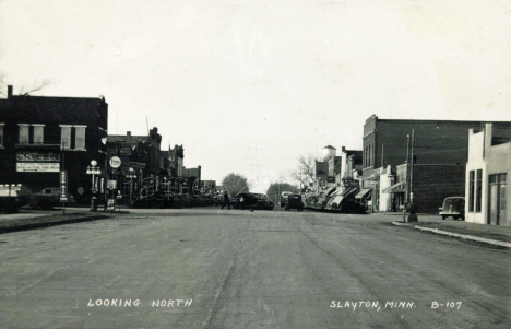 Looking north, Slayton Minnesota, 1940's
