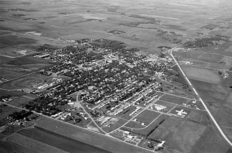 Aerial view, Slayton Minnesota, 1969