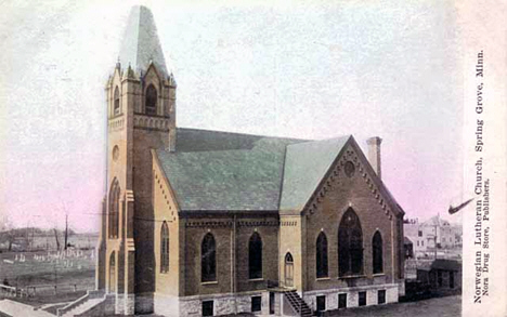 Norwegian Lutheran Church, Spring Grove Minnesota, 1910