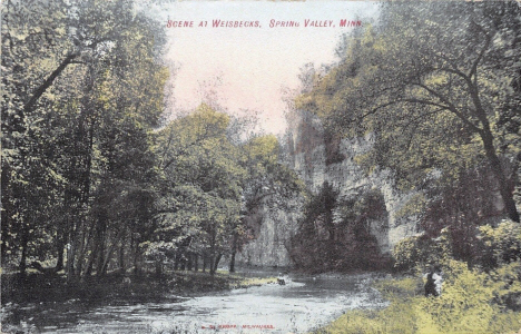 Scene at Weisbecks, Spring Valley Minnesota, 1914