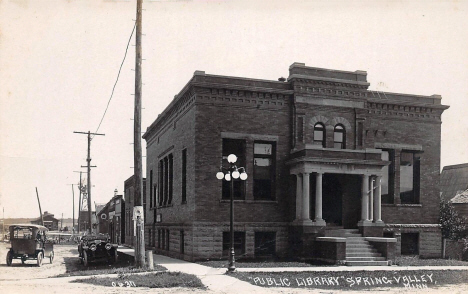 Public Library, Spring Valley Minnesota, 1920's