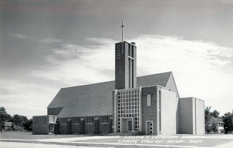Our Savior's Lutheran Church, Spring Valley Minnesota, 1950's