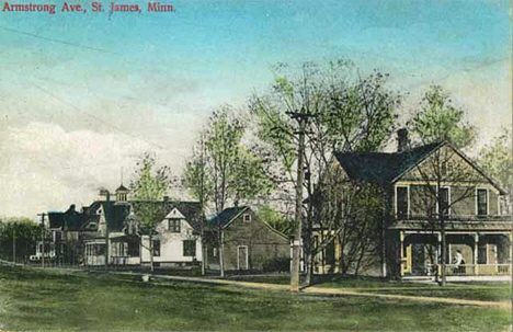 Armstrong Avenue, St. James Minnesota, 1909