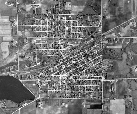 Aerial view, St. James Minnesota, 1939