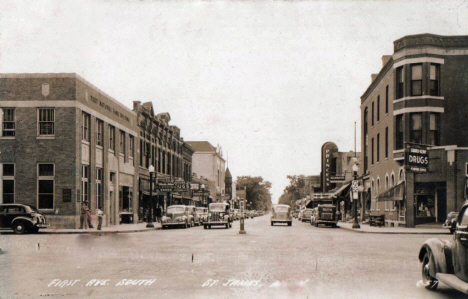 First Avenue South, St. James Minnesota, 1920's