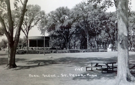 Park Scene, St. Peter Minnesota, 1950's