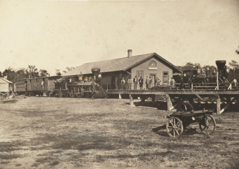 Railroad Depot, St. Peter Minnesota, 1870