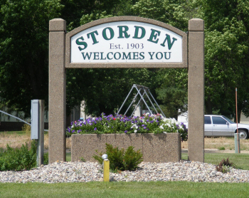 Welcome sign, Storden Minnesota