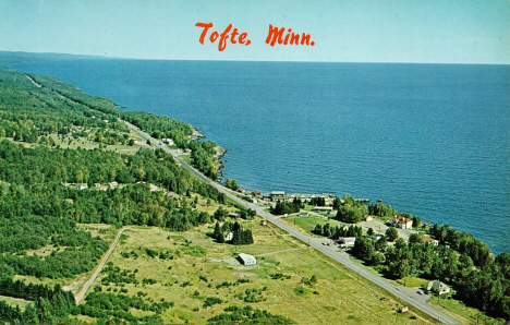 Aerial view, Tofte Minnesota, 1960's