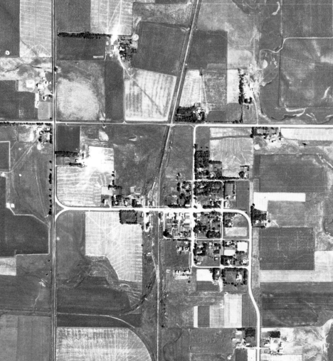 Aerial photo, Trosky Minnesota, 1938