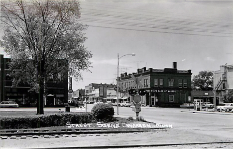 Street scene, Warren Minnesota, 1960's