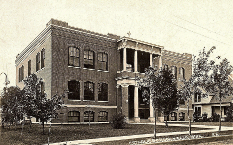 Catholic School, Wells Minnesota, 1920's?