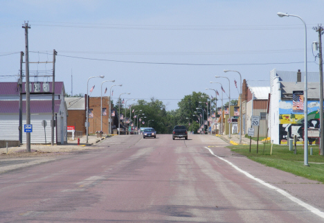 Street scene, Westbrook Minnesota, 2014