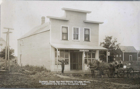 General Store and Post Office, Wilder Minnesota, 1909