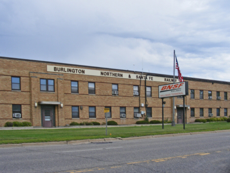 Burlington Northern & Santa Fe Railway building, Willmar Minnesota, 2014