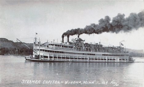 Steamer Capital, Winona Minnesota, 1920's