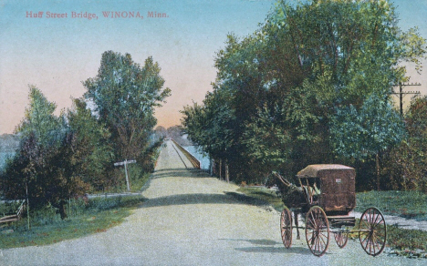 Huff Street Bridge, Winona Minnesota, 1910