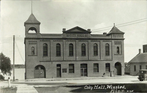 City Hall, Winsted Minnesota, 1920's