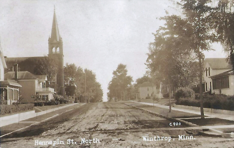 Hennepin Street North, Winthrop Minnesota, 1928
