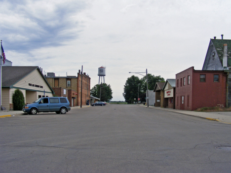 Street scene, Wood Lake Minnesota, 2011