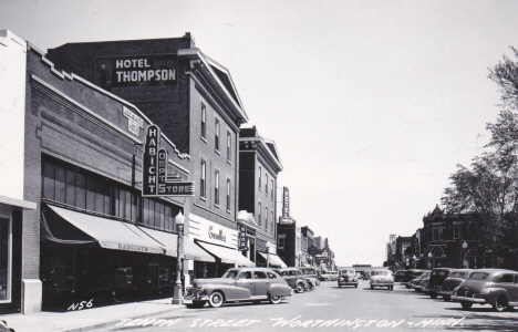Tenth Street, Worthington Minnesota, 1948
