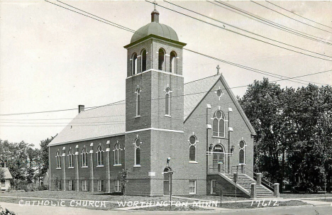 Catholic Church, Worthington Minnesota, 1950's