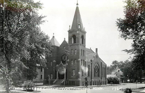 First Lutheran Church, Worthington Minnesota, 1950's