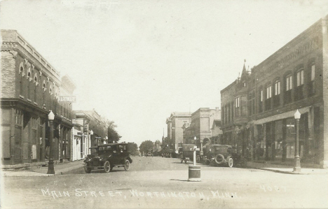 Main Street, Worthington Minnesota, 1920's